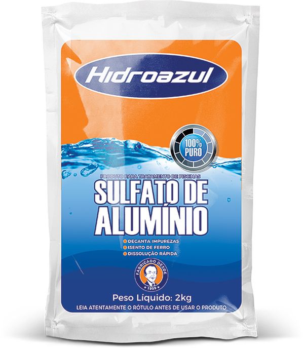 Sulfato de Alumínio para Piscina Hidroazul 2 kg