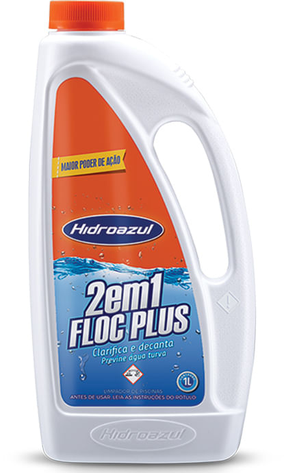 Floc Plus 2 em 1 Hidroazul para Piscina 1 L
