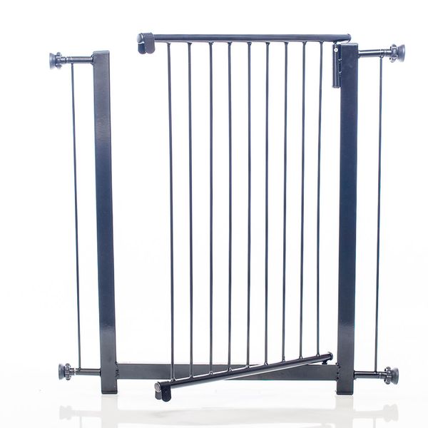 Portão Clássico Plus Grade Porta 80cm NF Pet Preto Único
