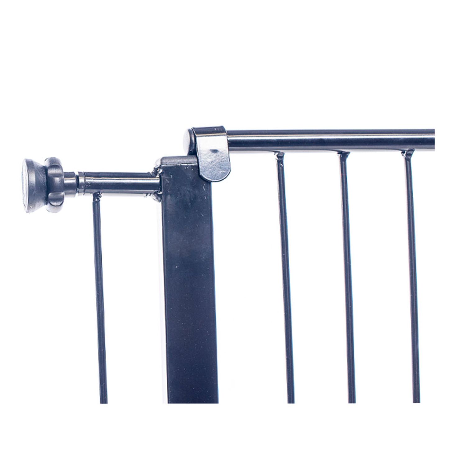 Portão Clássico Plus Grade Porta NF Pet Preto Detalhe trava