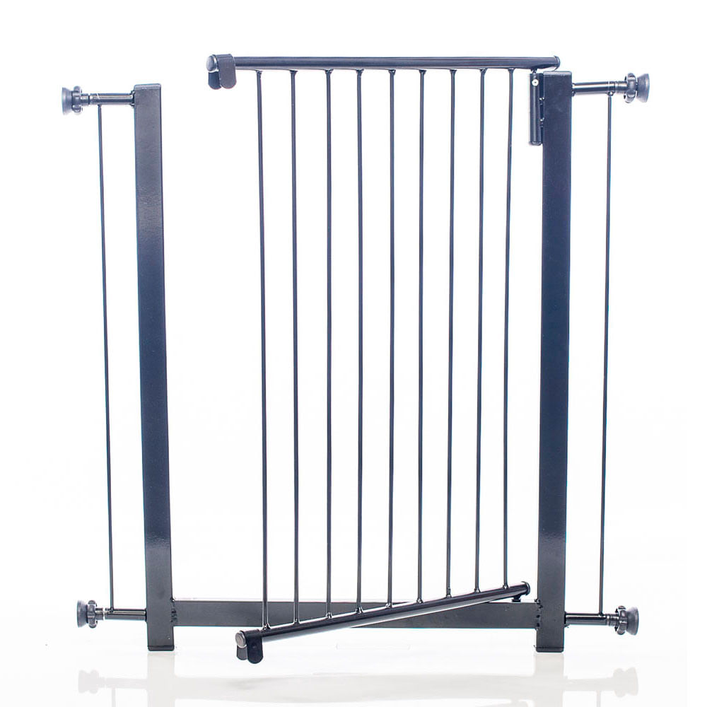 Portão Clássico Plus Grade Porta 80cm NF Pet Preto