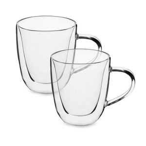 Conjunto de 2 xicaras para café ou chá parede dupla - 200 ml Menor preço em Conjunto de 2 xicaras para café ou chá parede dupla - 200 ml