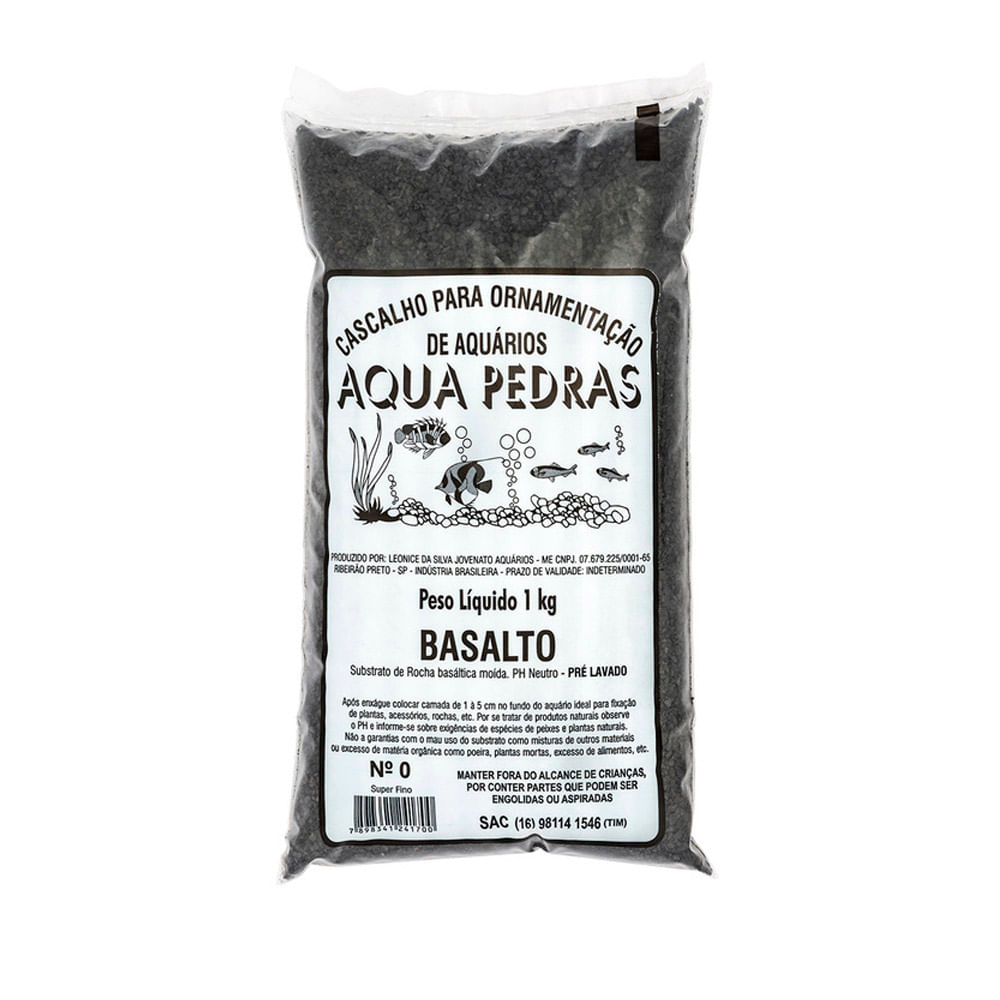 Substrato para Aquários Basalto Aqua Pedras Nº 0