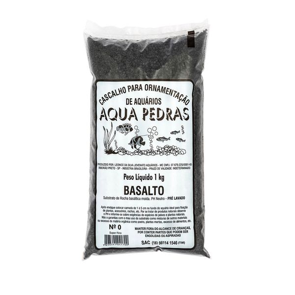 Substrato para Aquários Basalto Aqua Pedras Nº 0 1kg