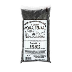 Substrato para Aquários Basalto Aqua Pedras Nº 0 - 1kg