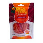 petisco biodog gourmet soft strips filé de frango 100% natural embalagem