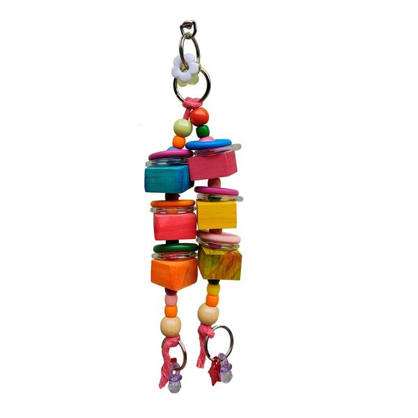 Brinquedo para Aves Pêndulo das Argolas Real Brinquedos Pet Único