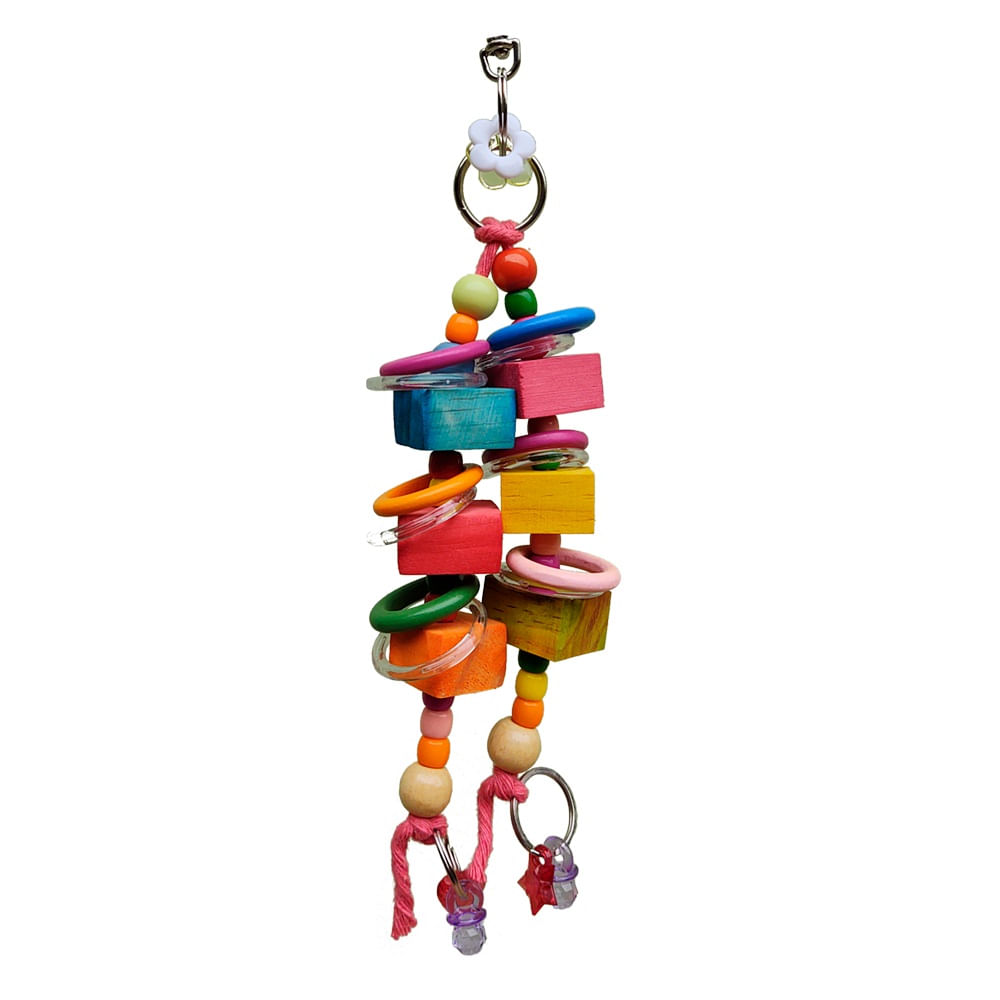 Brinquedo para Aves Pêndulo das Argolas Real Brinquedos Pet