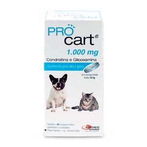 Regenerador Articular Cães e Gatos Pro Cart - 60 Comprimidos