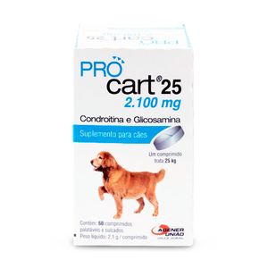 Regenerador Articular Cães Pro Cart 25 Menor preço em Regenerador Articular Cães Pro Cart 25