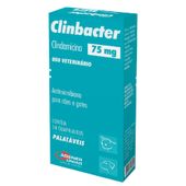 Clinbacter 75mg Antimicrobiano para Cães e Gatos