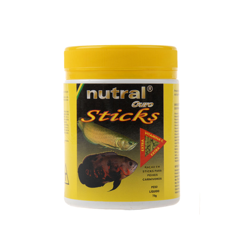 Ração Nutral para Peixes Ouro Sticks