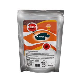 Ração Básica para Peixes Ornamentais Bits Alho Fina Mega Food