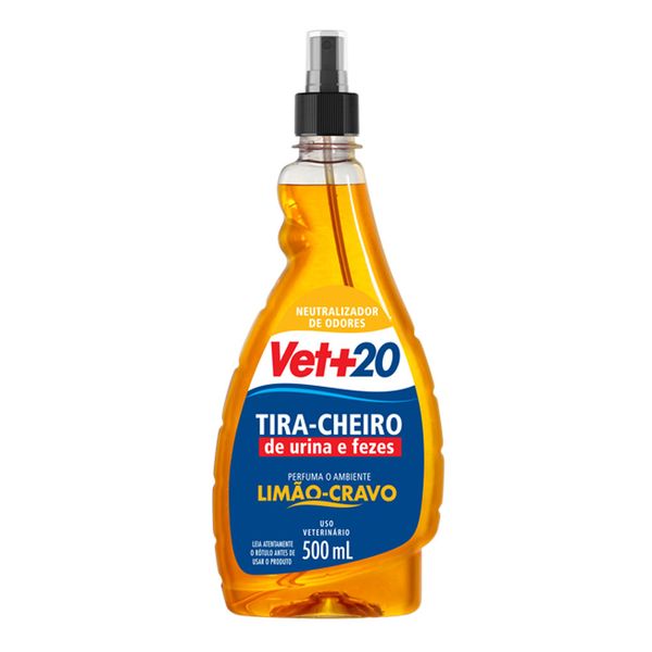 Tira Cheiro Spray Limão Cravo Vet+20 500ml