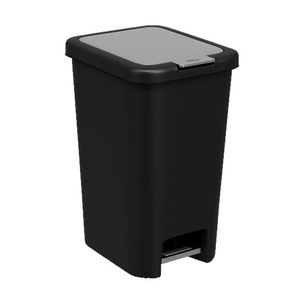 Lixeira com Pedal 10 L Double Coza 27 X 20 X 35 cm - Preta Menor preço em Lixeira com Pedal 10 L Double Coza 27 X 20 X 35 cm - Preta