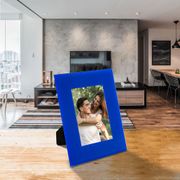 Porta-retrato vidro azul 10x15cm