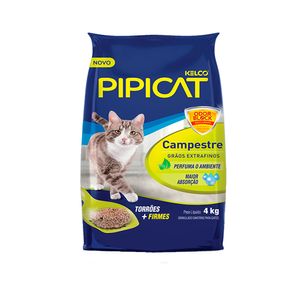 Areia para Gato Pipicat Perfumada Campestre Kelco Menor preço em Areia para Gato Pipicat Perfumada Campestre Kelco