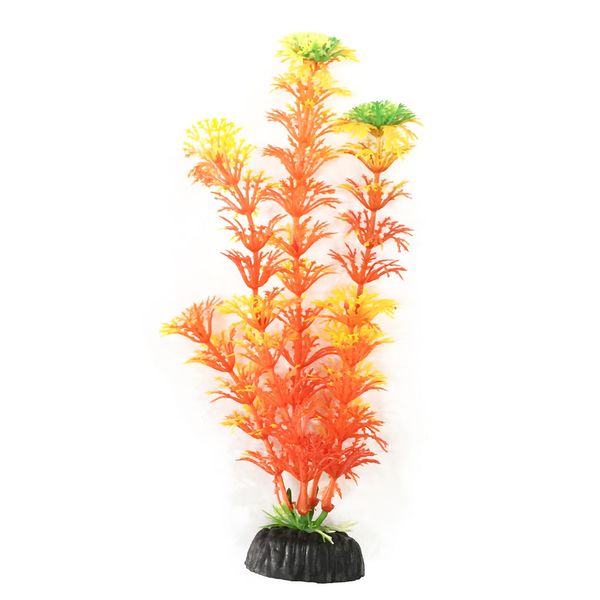 Planta Plástica para Aquário Soma Laranja Único