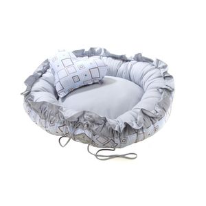 Cama Love Bichinho Chic Cinza com Azul - G