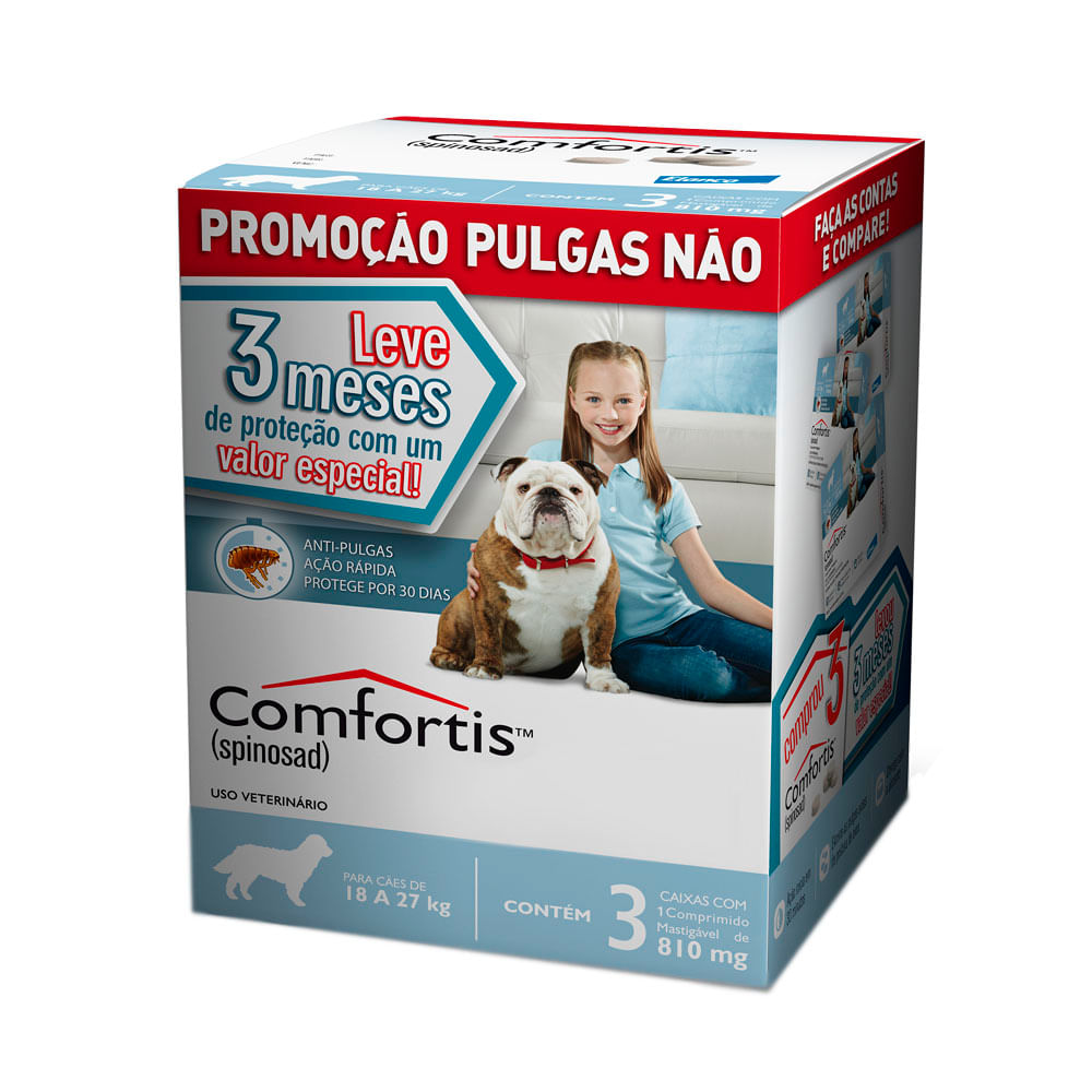 Antipulgas Comfortis 810 mg Cães de 18 a 27kg