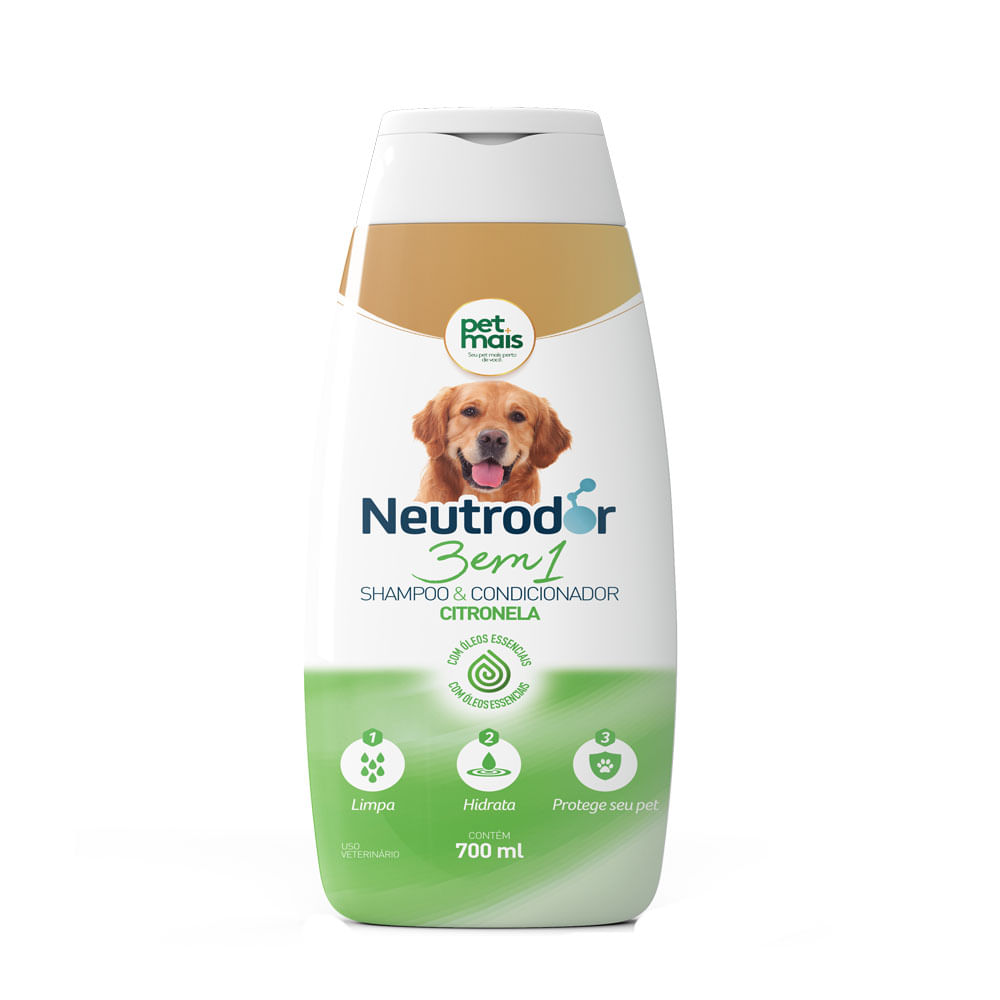 Shampoo e Condicionador 3 em 1 Citronela Neutrodor Petmais