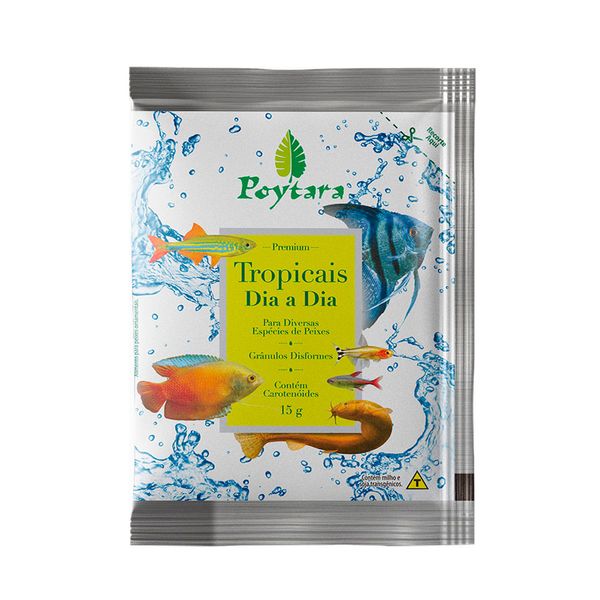 Ração Tropicais Dia a Dia Poytara 15 g