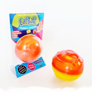 Brinquedo Dispenser para Ração Cat Ball Pet Games - Único