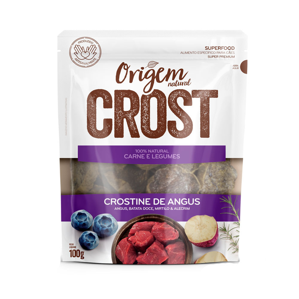 Petisco Cães Origem Natural Crost Crostine Angus