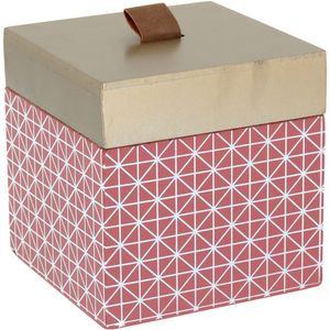 Caixa Organizadora Madeira Rosa Penélope 12X12X12Cm Menor preço em Caixa Organizadora Madeira Rosa Penélope 12X12X12Cm