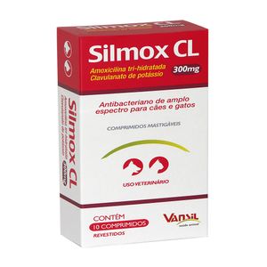 Silmox CL 300mg Antibiótico Vansil - 10 comprimidos