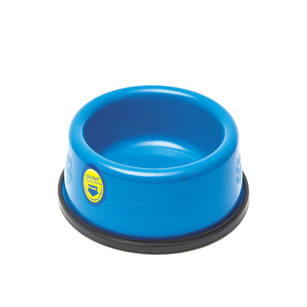 Comedouro e Bebedouro Pesado para Filhotes Tudo Pet Azul