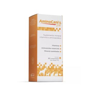 Suplemento Mineral Vitamínico Aminoacídico AminoCanis Pet Avert 51 g - 60 comprimidos