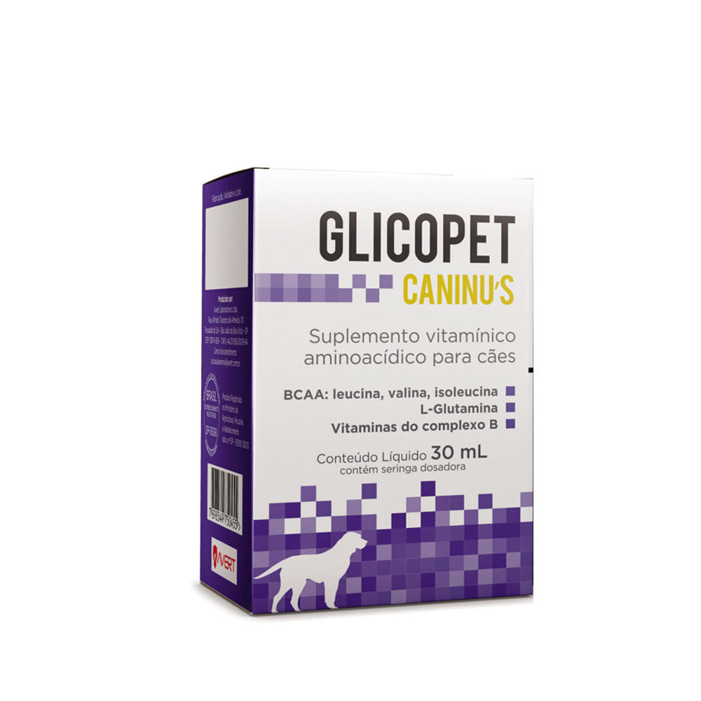 Suplemento Vitamínico Aminoacídico para Cães Glicopet Caninus