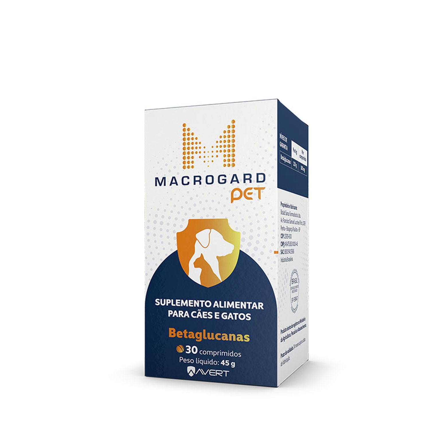 Macrogard Pet Suplemento Alimentar para Cães e Gatos Avert