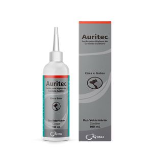 Auritec Syntec Loção para Higiene do Conduto Auditivo de Cães e Gatos - 100 ml