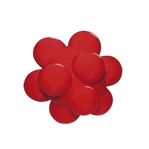 Bola Maciça Meteoro Furacão Pet Vermelho - 80 mm