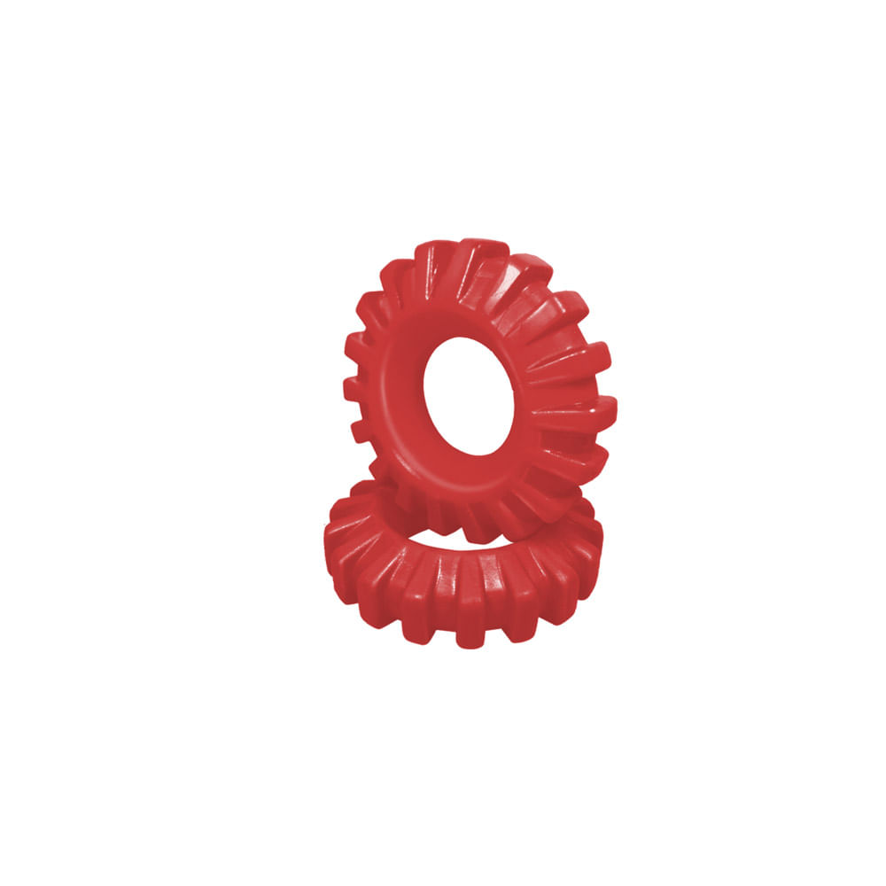 Brinquedo Pneu de Borracha Rally Especial Furacão Pet Vermelho