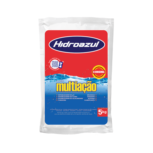 Cloro Multiação Hidroazul para Piscina 5 kg