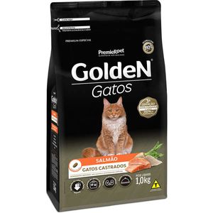 Ração Seca Premium Especial para Gatos Adultos Castrados Salmão Golden Menor preço em Ração Seca Premium Especial para Gatos Adultos Castrados Salmão Golden