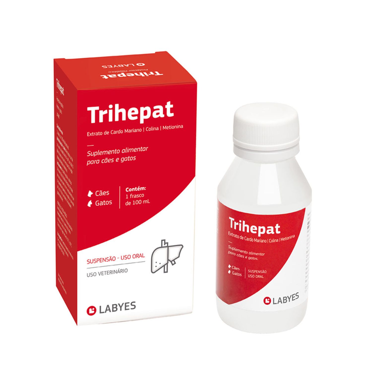 uplemento Alimentar Trihepat Labyes Embalagem 100 ml