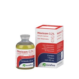 Anti-inflamatório Maxicam Injetável Ourofino - 20 ml