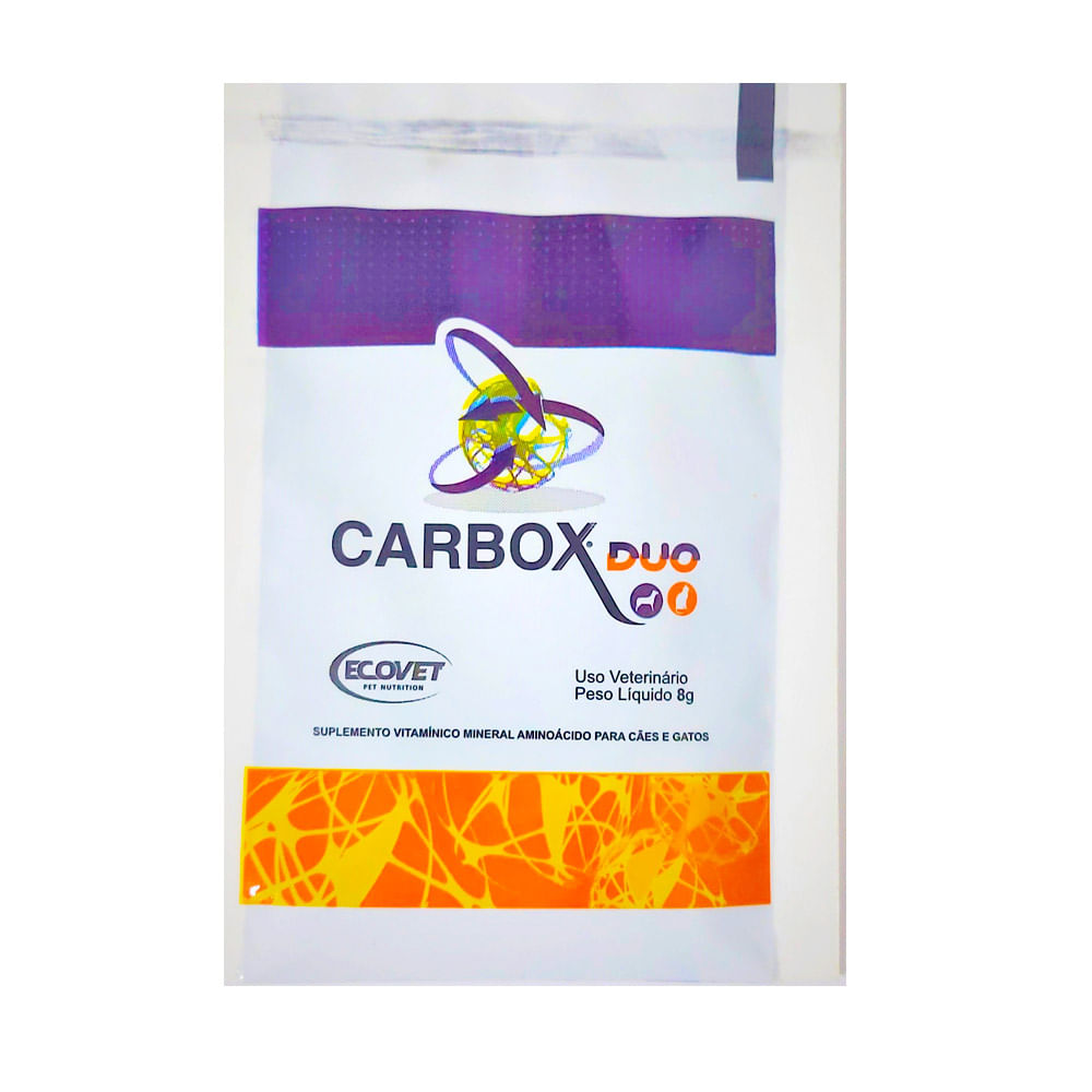 Suplemento Vitamínico Sachê Carbox Duo Ecovet