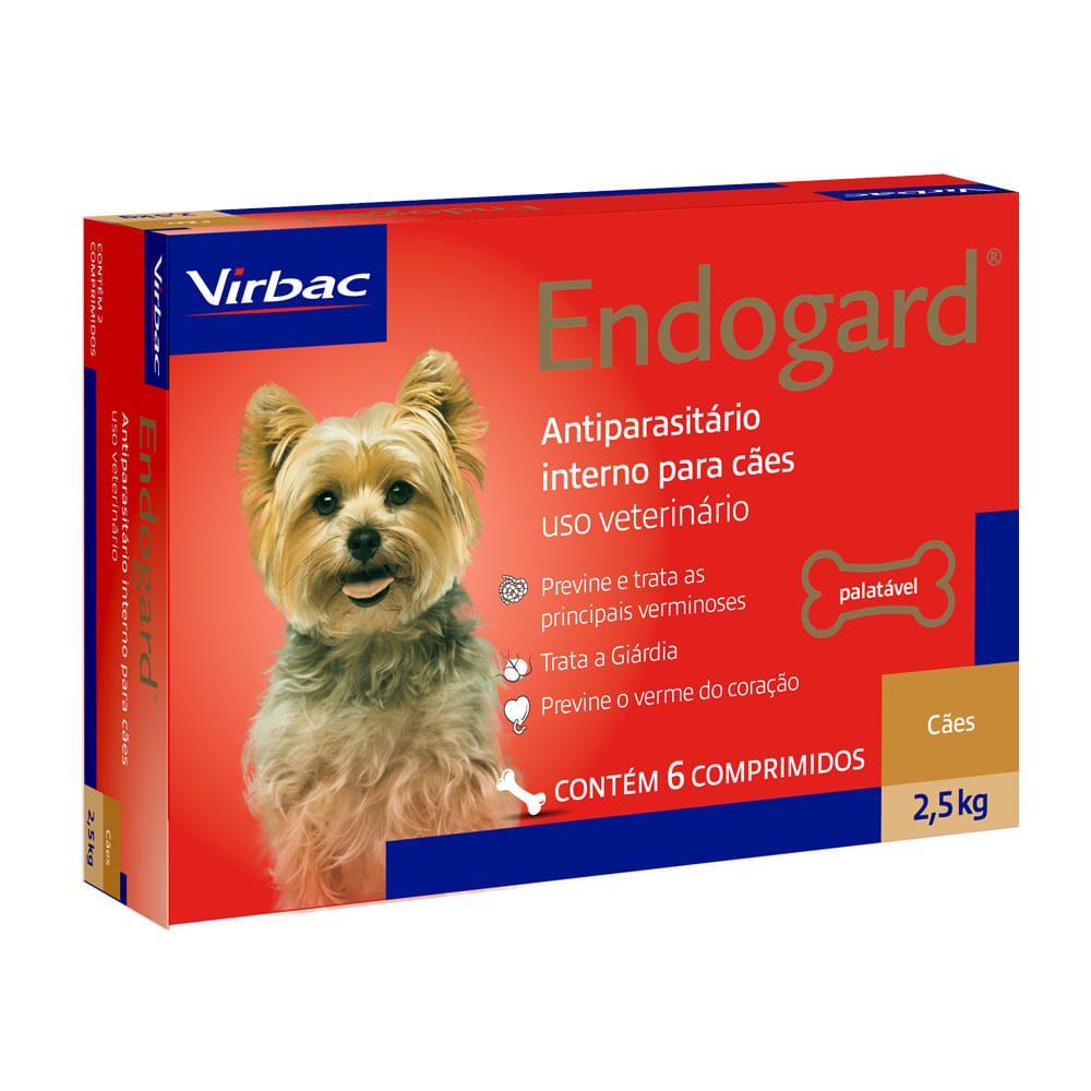 Vermífugo Endogard Cães até 2,5kg