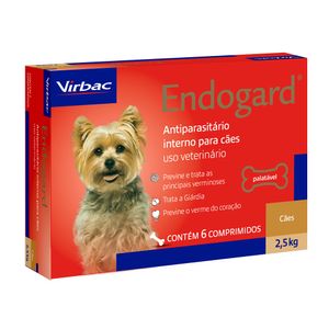 Vermífugo Endogard Cães até 2,5kg