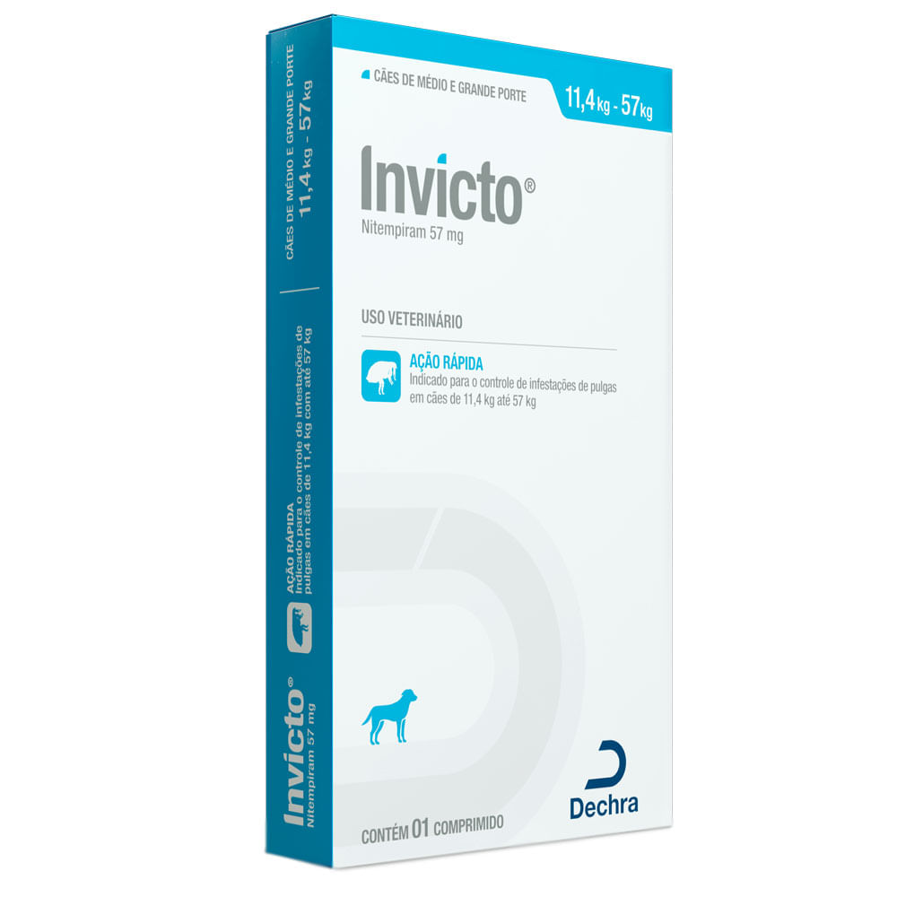 Antipulgas Invicto Cães de 11,4 a 57 kg Dechra