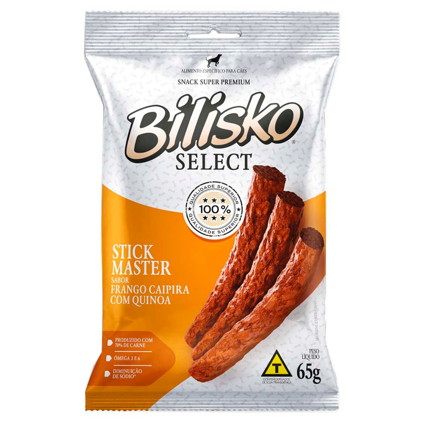 Petisco Bilisko Palito de Frango para Cães 65g