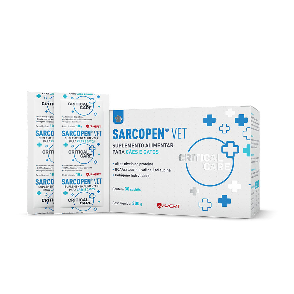 Suplemento Alimentar Sarcopen Vet Cães e Gatos Avert