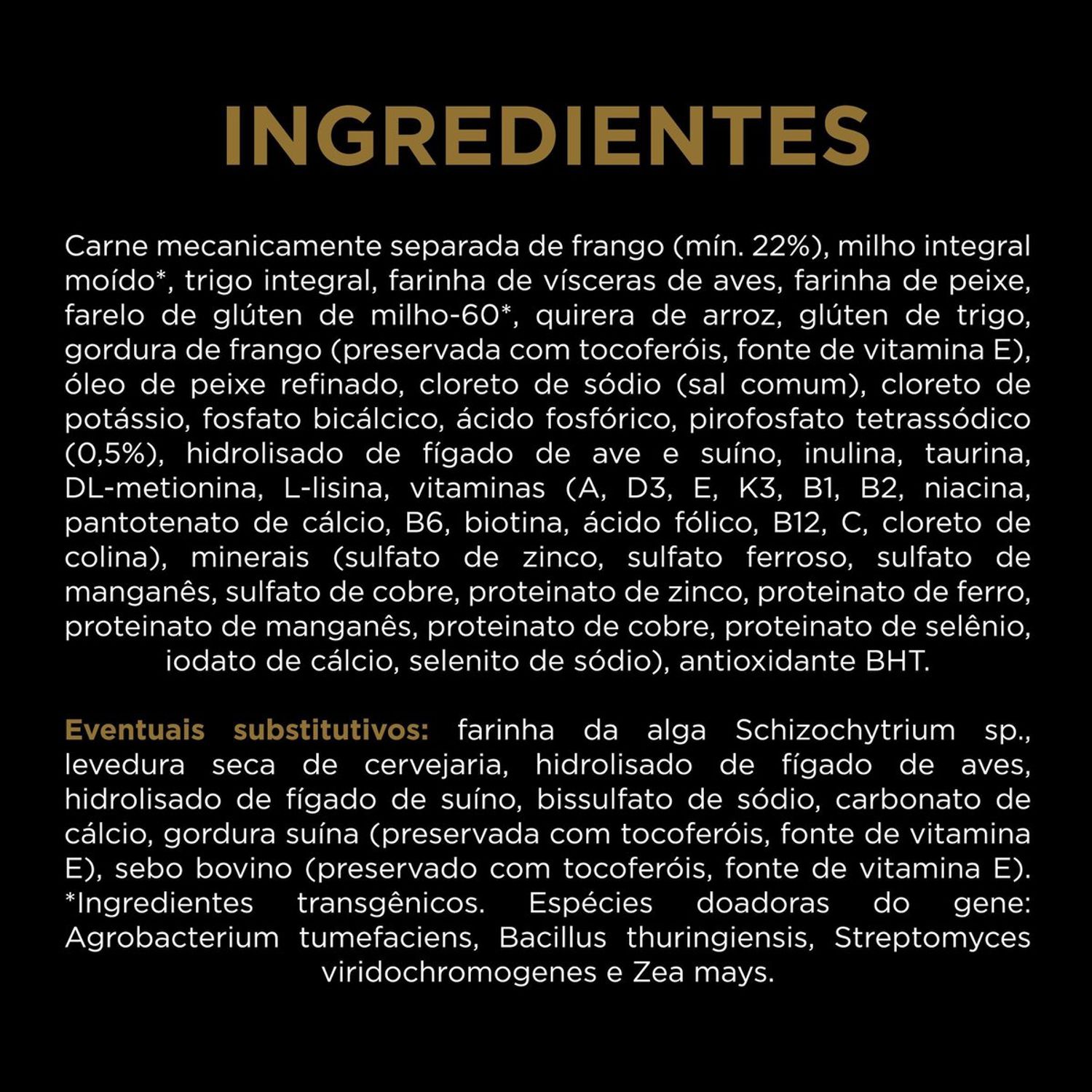 Racao-Pro-Plan-Gatos-Adultos-Frango-e-Arroz-75-kg-Ingredientes