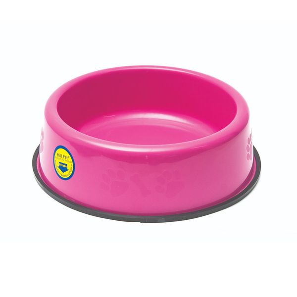Comedouro e Bebedouro Pesado para Filhotes Tudo Pet Rosa 300 ml