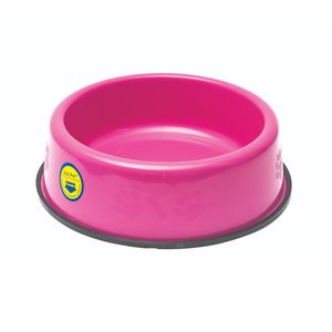 Comedouro e Bebedouro Pesado Cães Filhotes Tudo Pet Rosa - 300 ml